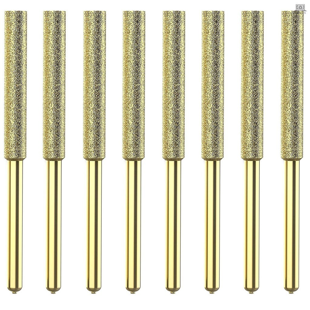 8Pcs Chainsaw Bits Titanium Plated Diamond Sharpener High Hardness Electric Chainsaw File  Tolomall