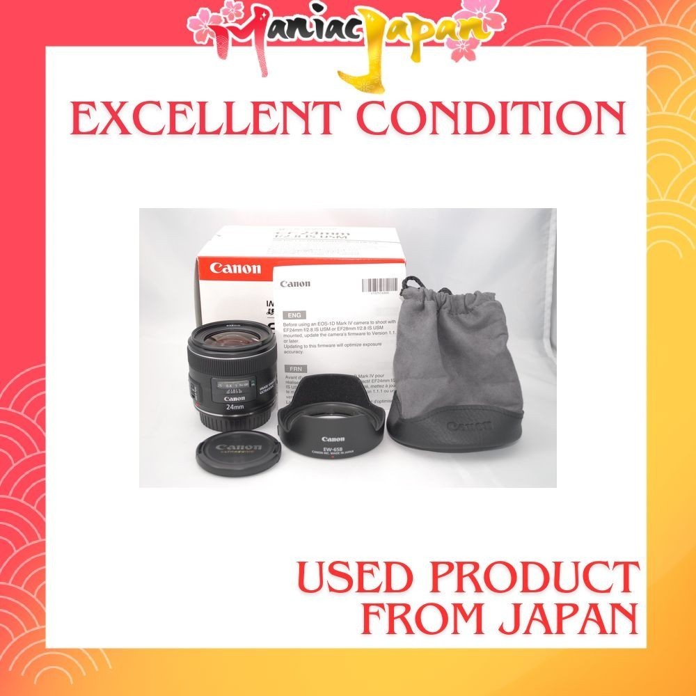[ Used Camera from Japan ] Canon Prime Lens EF24mm F2.8 IS USM Full-frame