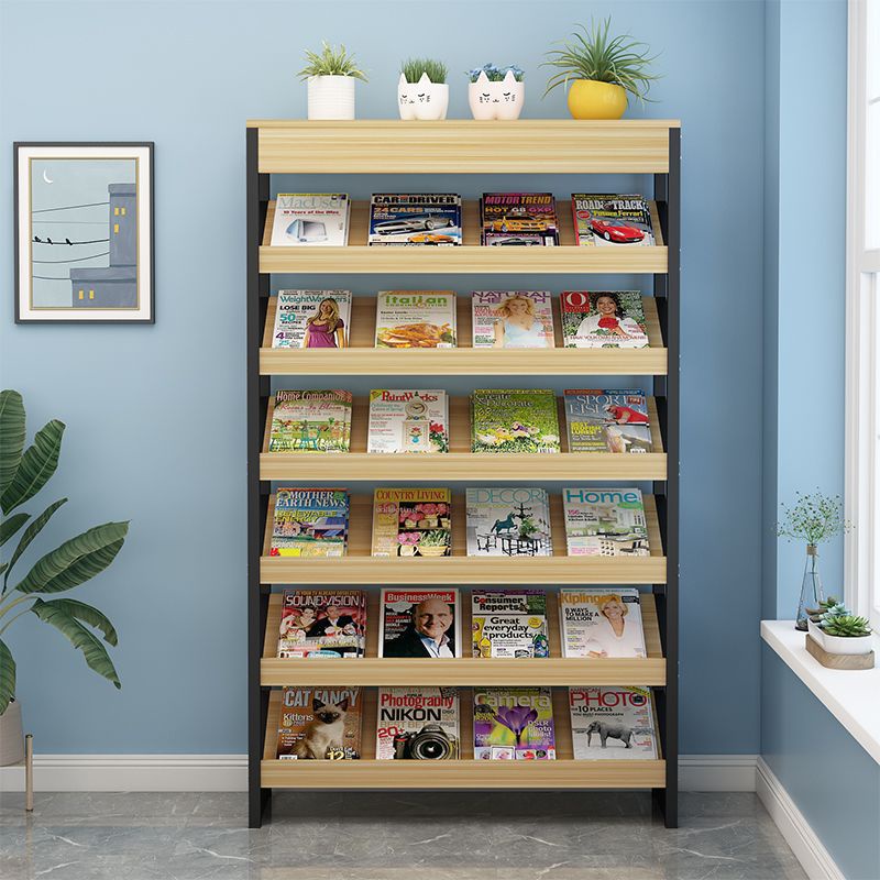 The Newspaper Stand Magazine Rack Floor Office Storage Document Rack Book Show Shelf Color Page Reading Book Shelf &HY T