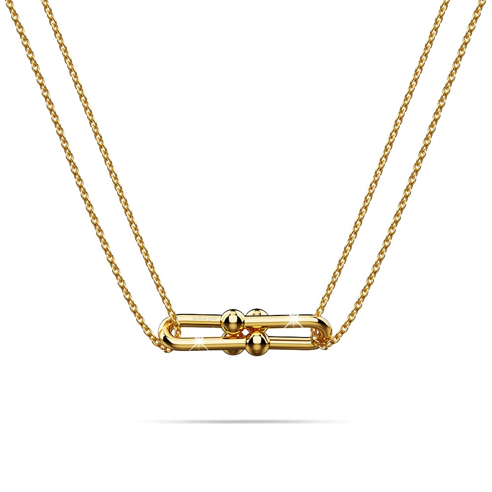 BULLION GOLD Gleaming Fusion Necklace in Gold