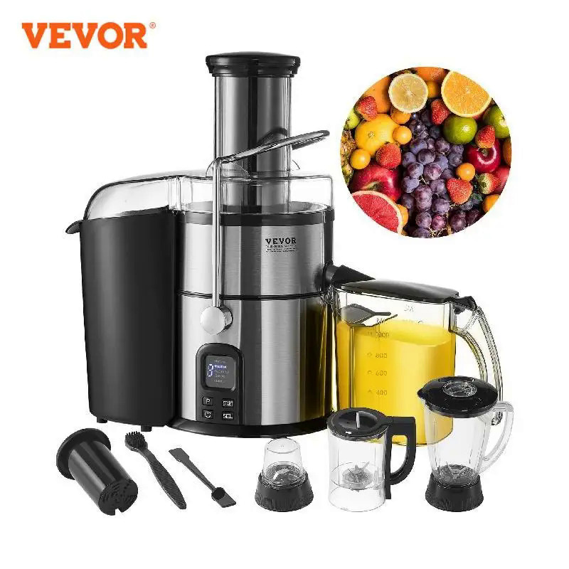 VEVOR Centrifugal Juicer mixer Machine Fruits Vegetables Juice Extractor portable mini blender 850W 5 Speeds for kitchen