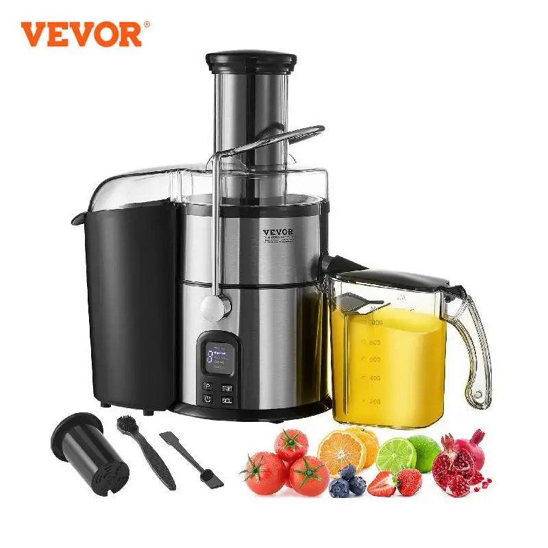 VEVOR Juicer Machine 850W Motor Centrifugal Juice Extractor Easy Clean Centrifugal Big Mouth Large for Fruits and Vegeta