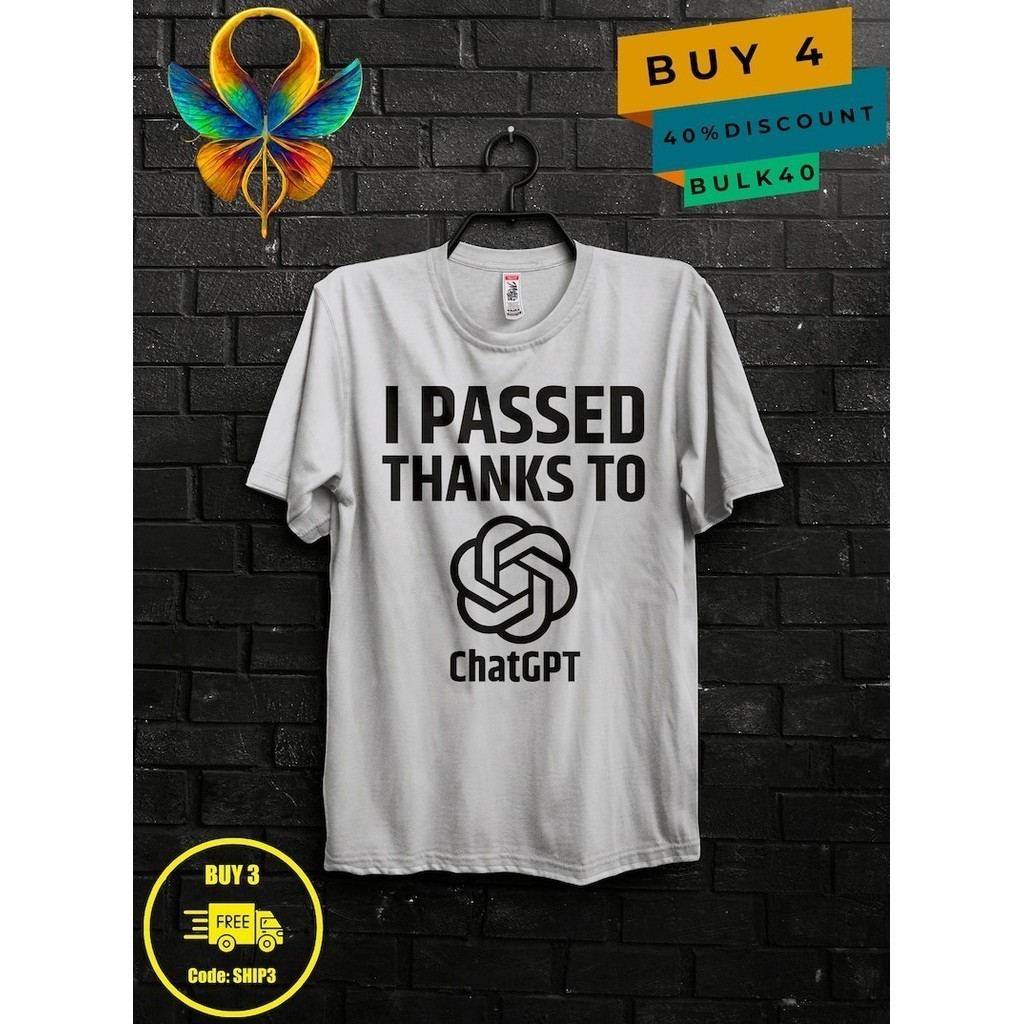 Chatgpt University Funny Meme Shirt Gift For Man Passive Income Graphic Tee Shitpost Offensive 
