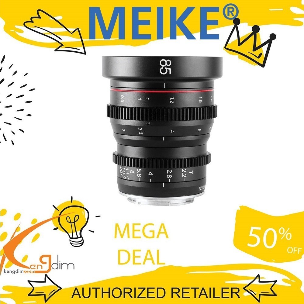 Meike 85mm T2.2 Manual Focus Cinema Lens MFT Mount / FUJI X Mount