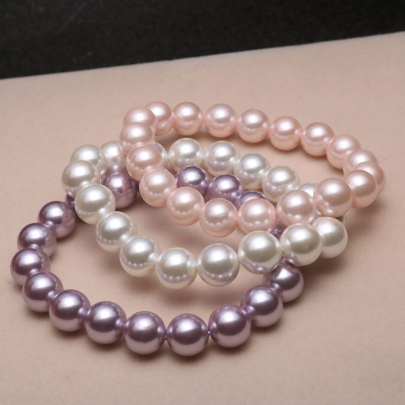 Grade A Plated Natural Freshwater Pearls Bracelet for Women Gelang Mutiara Asli Gelang Manik Wanita Gred A