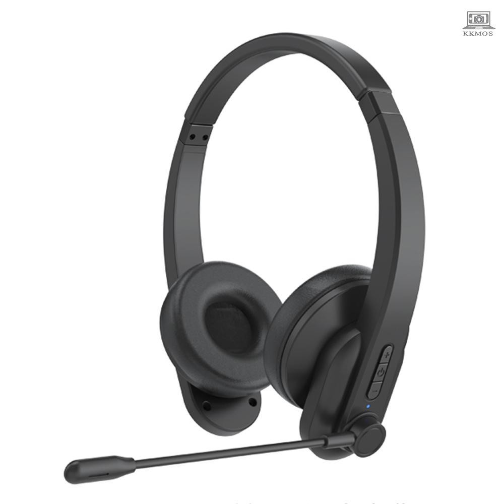 OY632 Bluetooth Headphones with Microphone Wireless Headset Noise Cancelling Head-mounted Headphone for Cell Phones PC Tablet Home Office  Tolomall