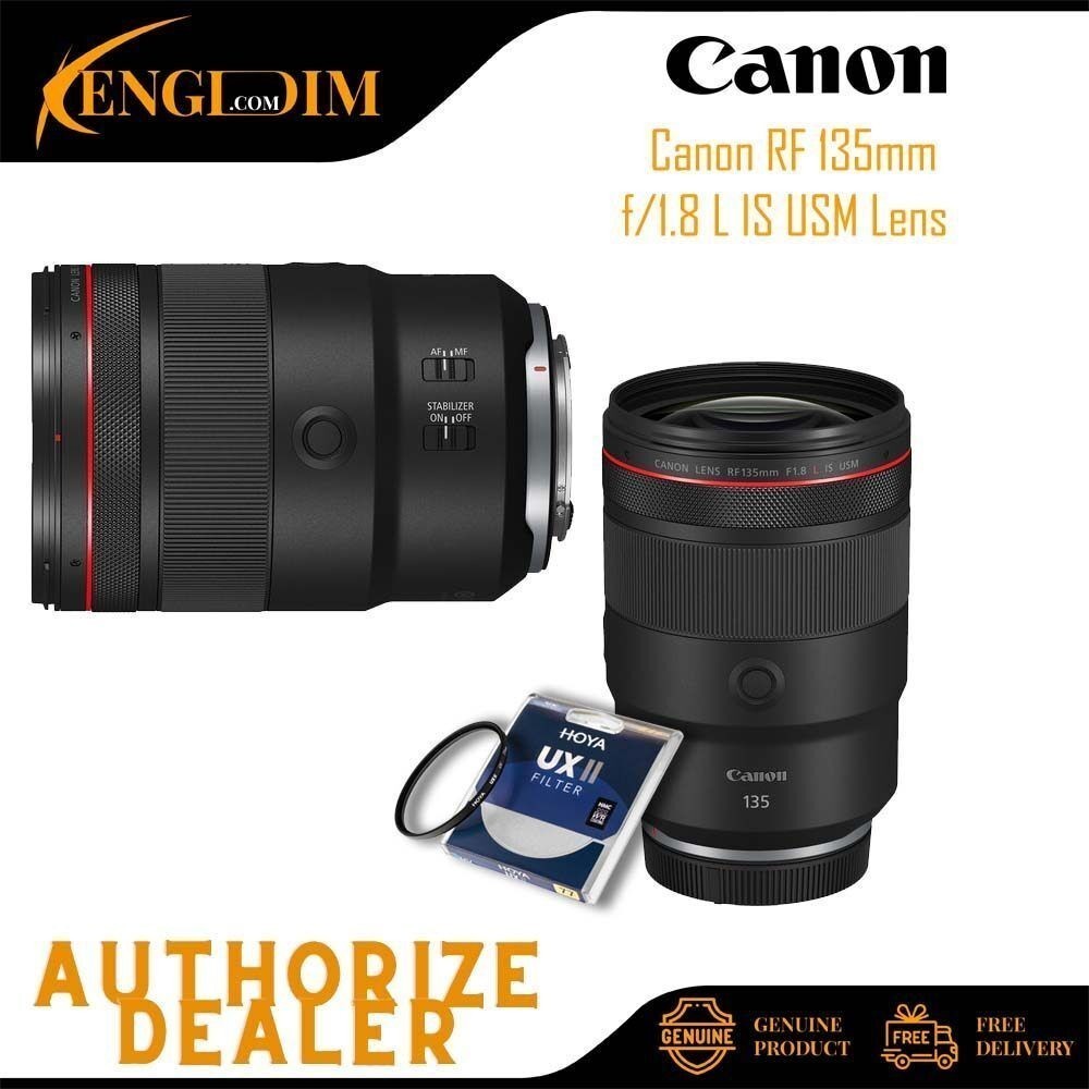 Canon RF 135mm f/1.8 L IS USM Lens (CANON MALAYSIA 1 YEAR WARRANTY)