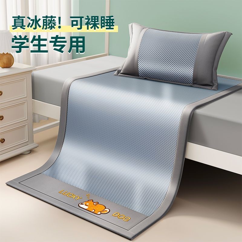 Get gifts/J-H/ Summer New Ice Silk Summer Mat Student Dormitory Dedicated Rattan Mat Single Bed90*190University Residenc