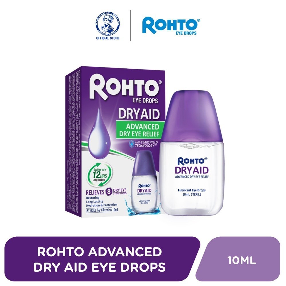 Rohto Advanced Dry Aid Eye Drops Restore Moisture/Relief Dry Eyes/Long-Lasting Hydration (10ml)