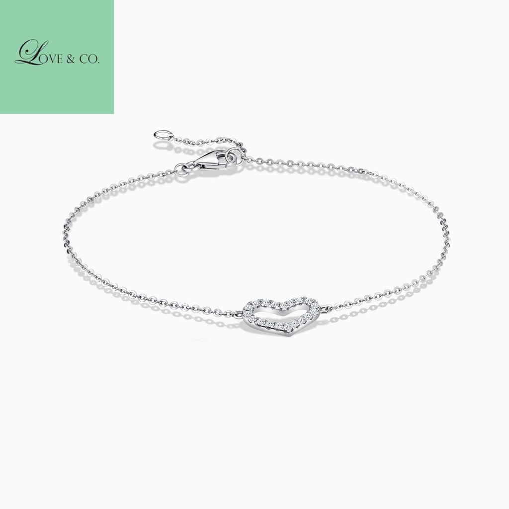 Love & Co. LVC Charmes Tender Heart Diamond Bracelet