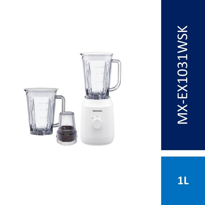 Panasonic Twin Jug Blender with Dry Mill (450W/1L) MX-EX1031WSK | MX-M210SSL