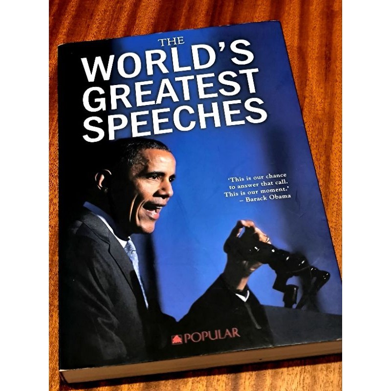 Greatest Speeches Of The Modern World Book Barack Obama Bill Clinton Nelson Mandela Shinzo Abe Inspirational Words