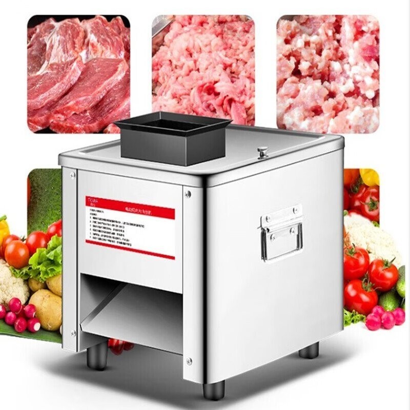 ST-⛵Meat Slicer Commercial Meat Grinder Electric Meat Slicer Automatic Multi-Function Cooked Shredded Seaweed Slicer Sta