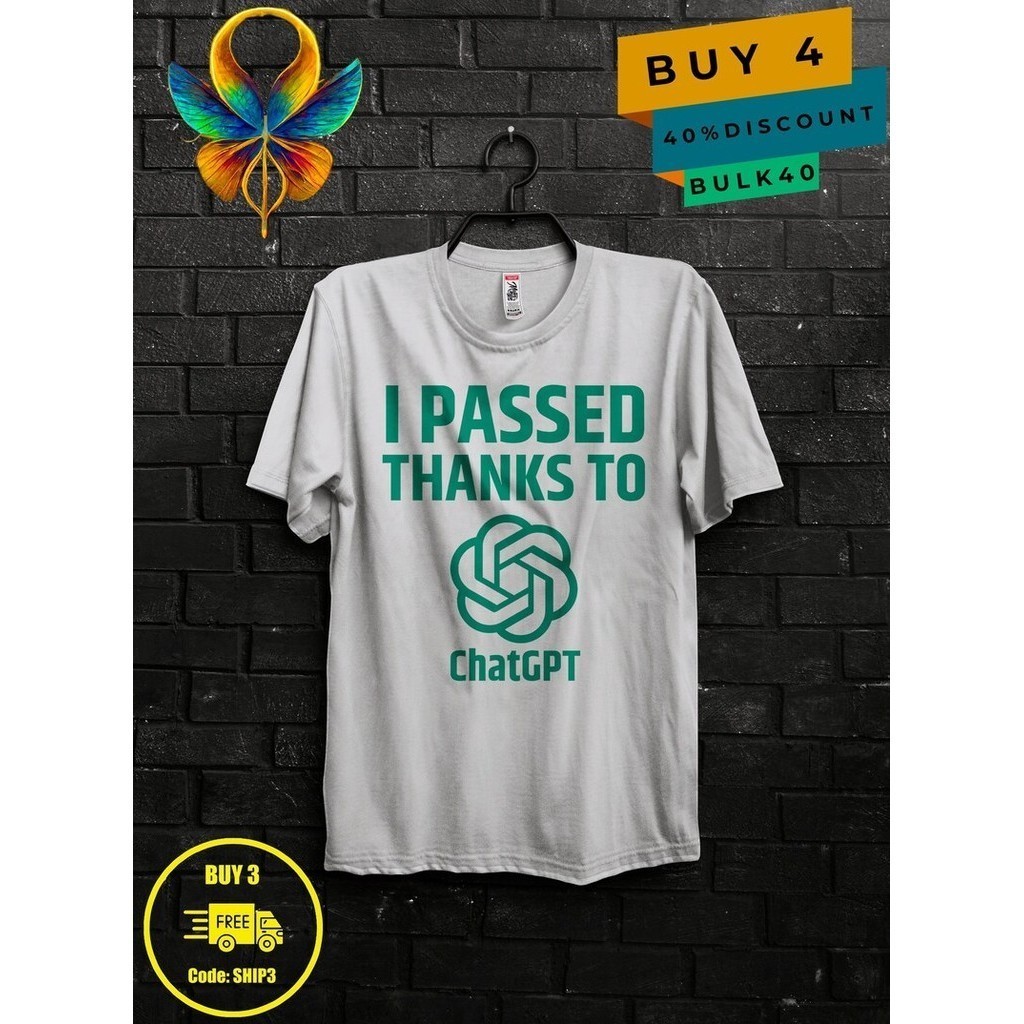 Chatgpt University Funny Meme Shirt Gift For Man Passive Income Graphic Tee Cursed 