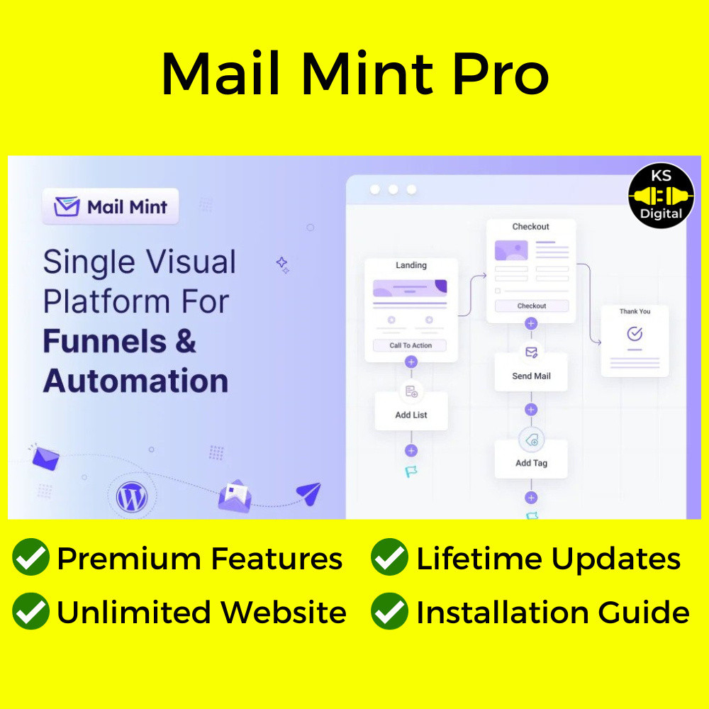 [Latest] Mail Mint Pro - Email Marketing Automation For WordPress (Free Updates + Premium Version)