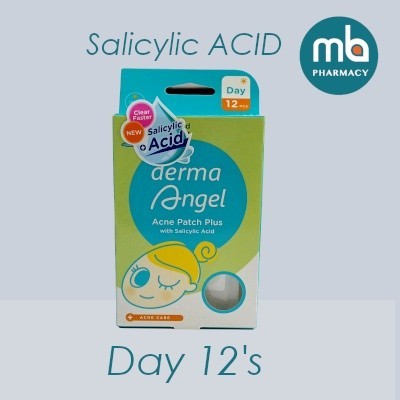 [Exp: May 2030] DERMA ANGEL ACNE PATCH PLUS SALICYLIC ACID DAY 12'S