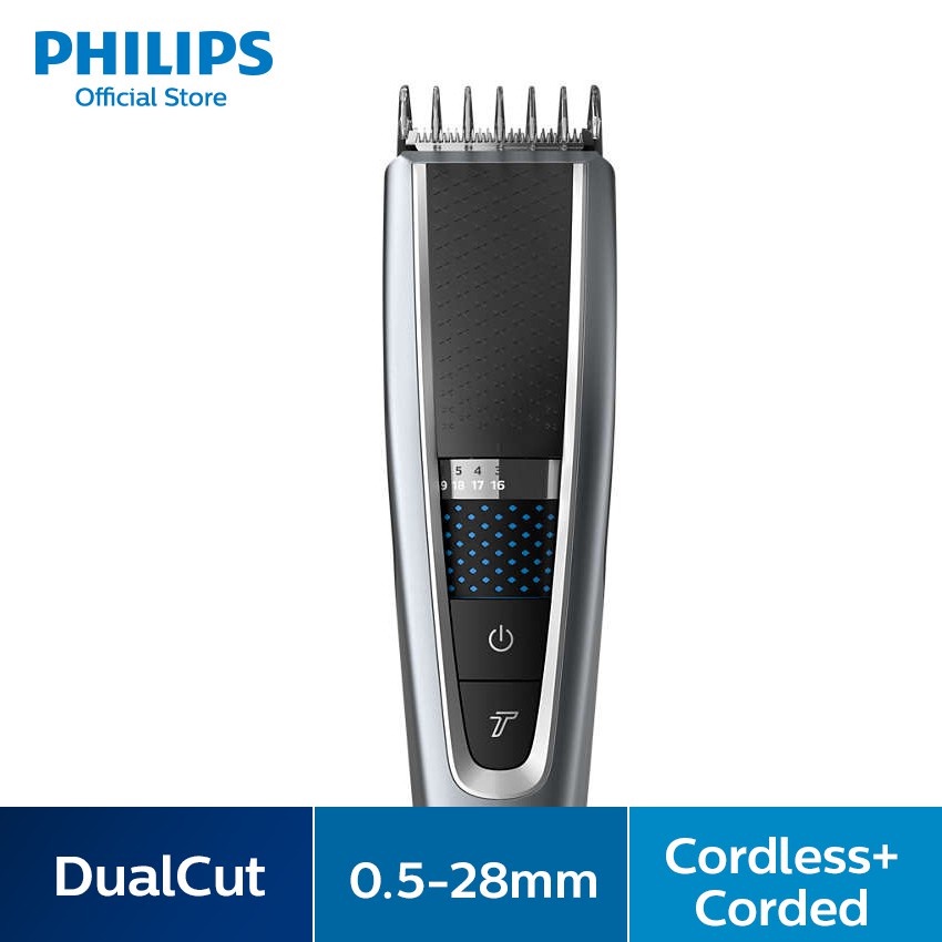 Philips 5000 Series Washable Hairclipper with Accessories and Pouch HC5630/15