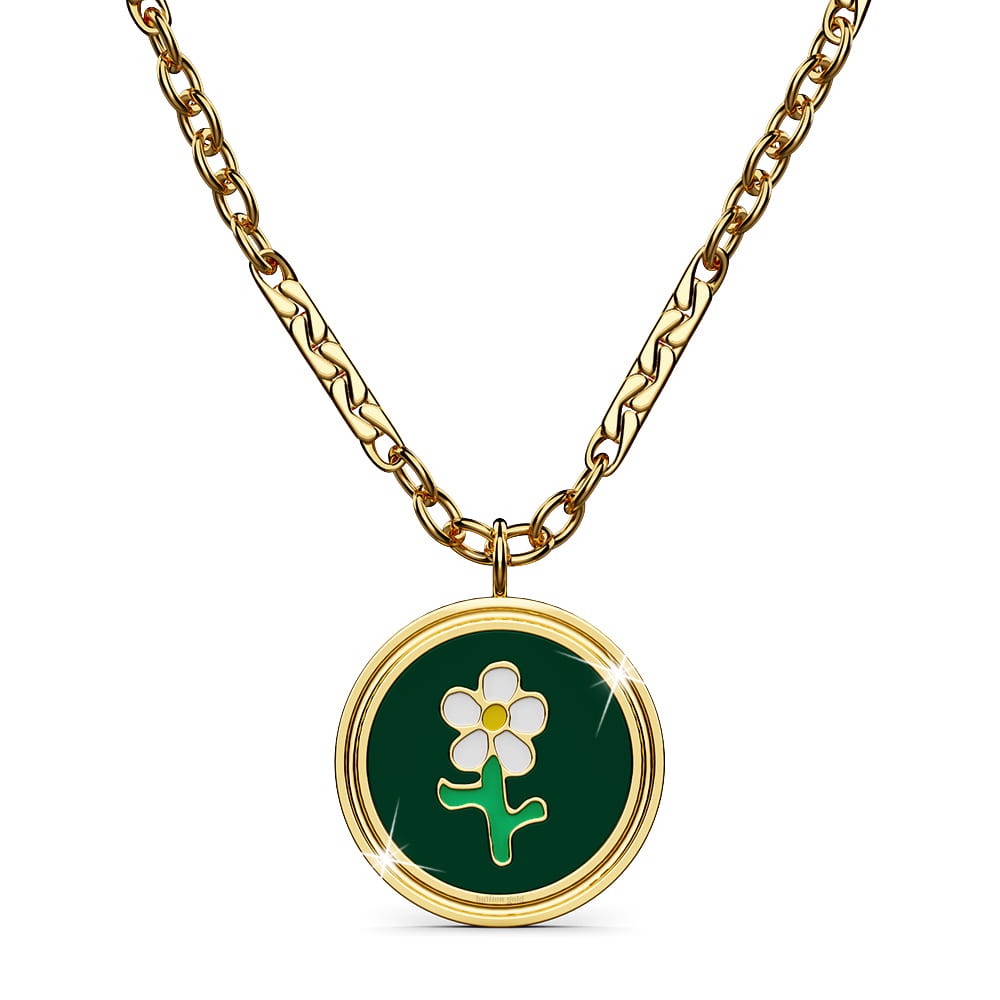 BULLION GOLD Verdant Floral Necklace in Gold