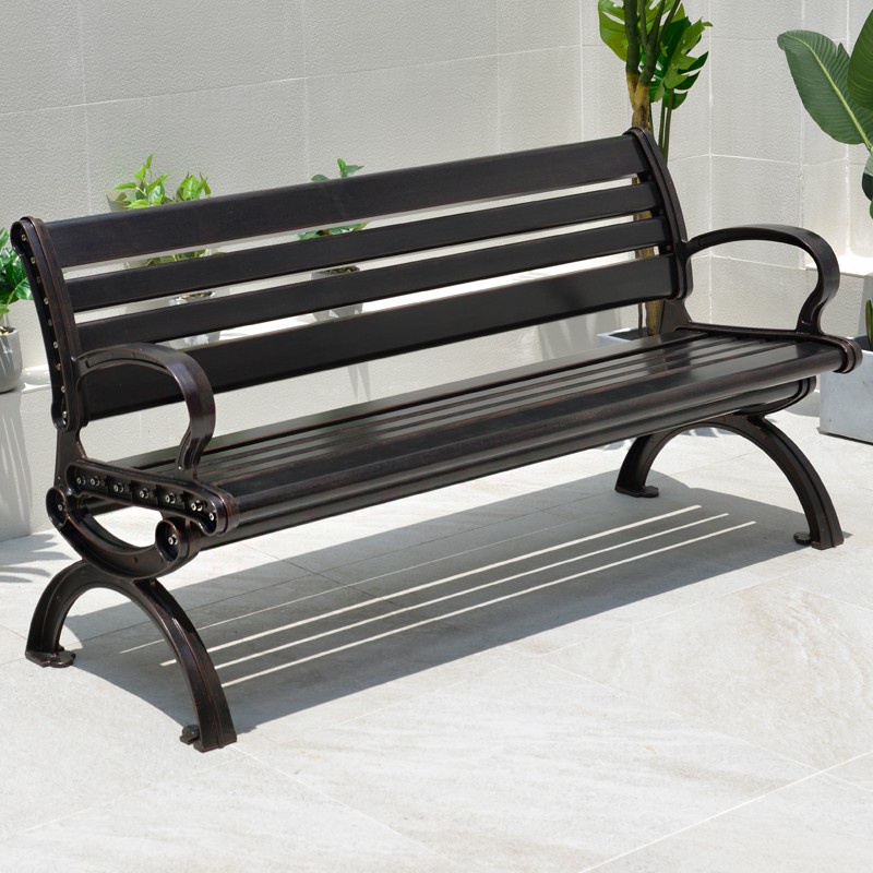 ST/Tianyu Furniture（TYC FURNITURE）Outdoor Cast Aluminum Park Chair Outdoor Courtyard Leisure Bench Chair Outdoor Commun