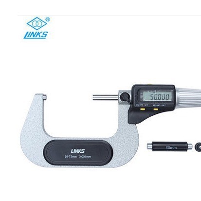 Get 7% coupon+gift】n Harem Outer Diameter Micrometer0-25 Electronic Digimatic Micrometer Micron Micrometer Universal Gon