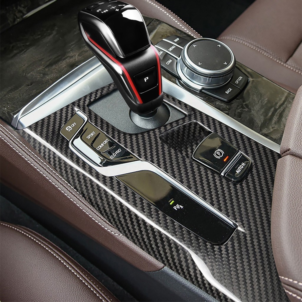 for 17-23 bmw 5 series G30G38 F90 M5  carbon fiber gear panel gear shift knob