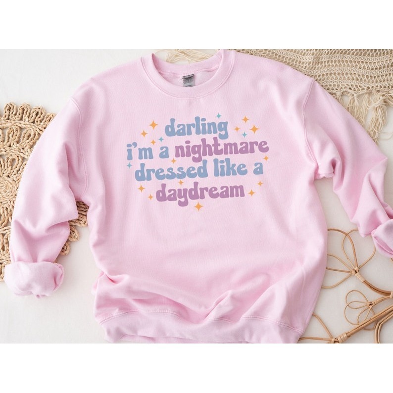 Darling I’m a Nightmare Dressed Like a Daydream Shirt Swiftie Lover Gift Music Lover Sweatshirt