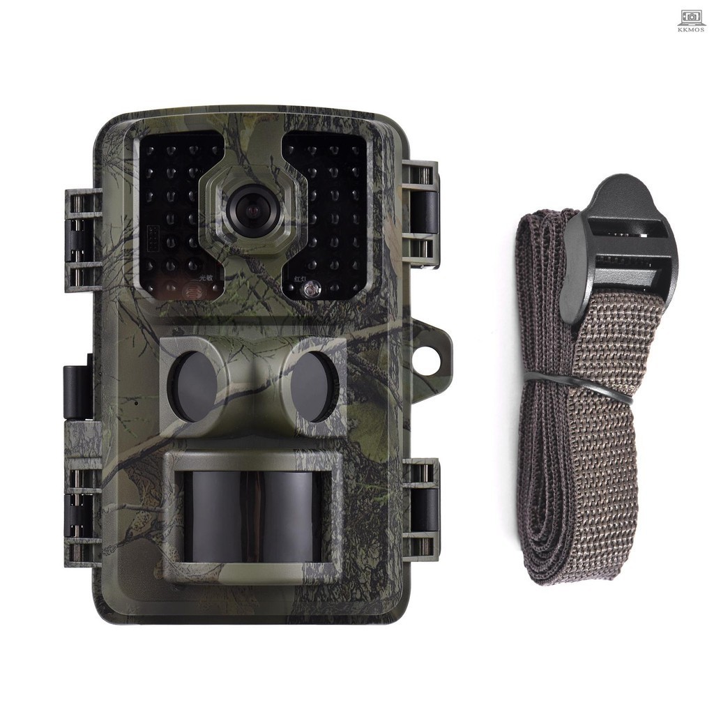4K Trail Camera 16MP Wildlife Scouting Camera Tracking Camera with 2.0 Inch TFT Color Screen PIR Sensors 0.5s Trigger Time Supports Infrared Night Vision Motion Activated IP66 Waterproof Tolomall