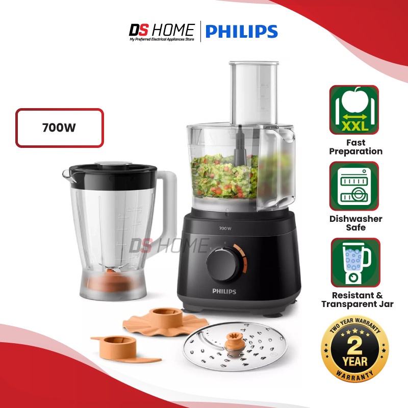 🔥HOT DEALS🔥 PHILIPS HR7320 (5 ATTACHMENTS) FOOD PROCESSOR 700W (HR7320/11) FOOD CHOPPER FOOD BLENDER PENGISAR BUAH 彭吉萨·布