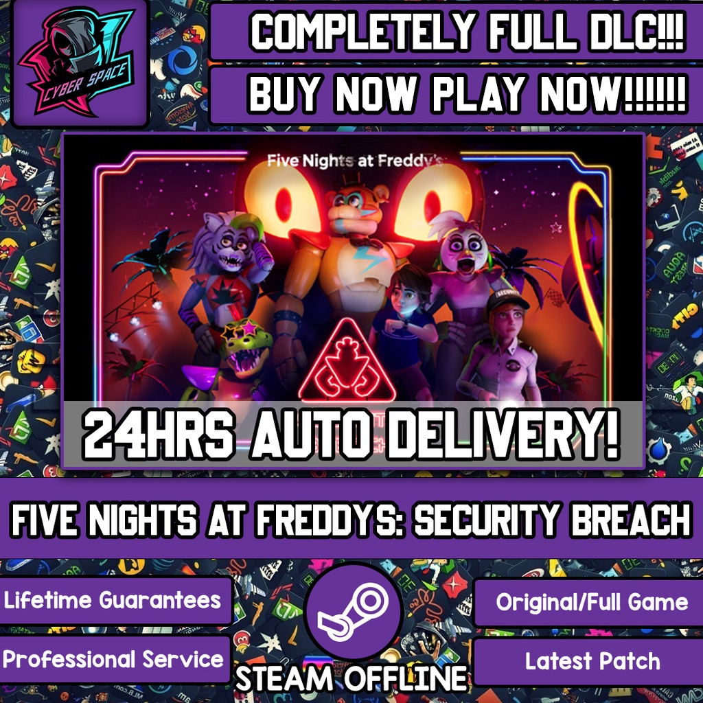 Five Nights at Freddy's: Security Breach [Auto Delivery] [STEAM Offline] [Full DLC] Cyber Space PC Game