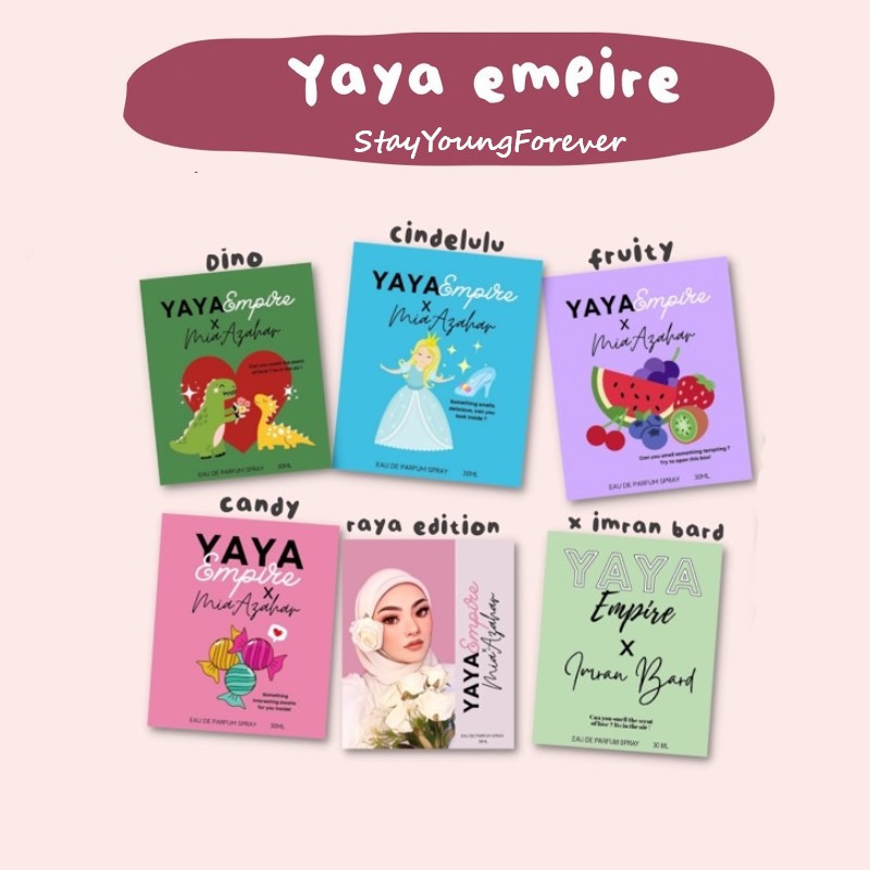 YAYA EMPIRE x MIA AZAHAR PERFUME 30ml / PERFUME VIRAL YAYA EMPIRE x MIA AZAHAR / READY STOCK !!!