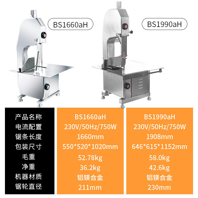 ST-⛵Hualing Stainless Steel Electric Sawing Machine Commercial Rib Steak Trotter Bone Cutter Meat Slicer Bone Sawing Mac