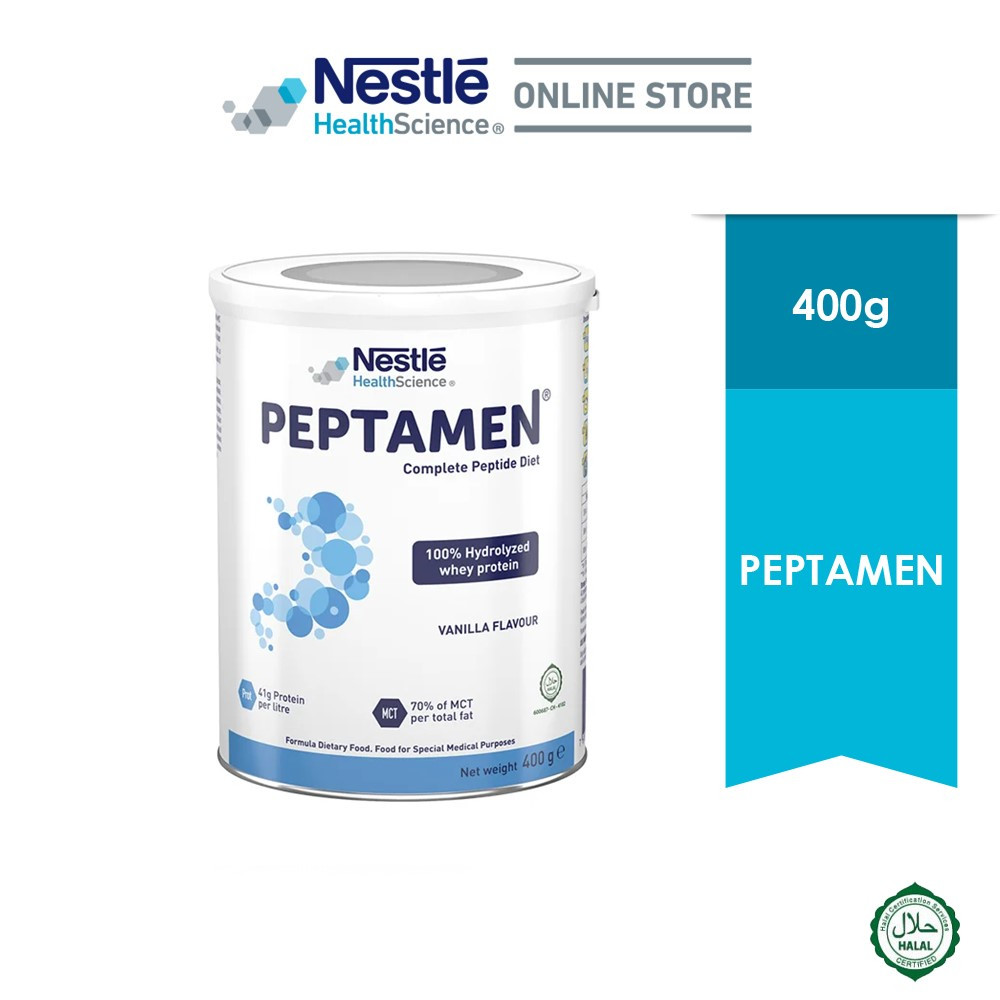 NESTLE Peptamen Complete Peptide Diet 400g Vanilla Flavour Milk Powder -Tin
