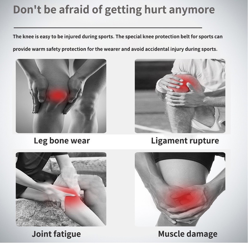 Style Casual Knee Guard Pads Protector Strap Basketball Sleeve Support Men Volleyball Fitness Gear Portable - Image 3