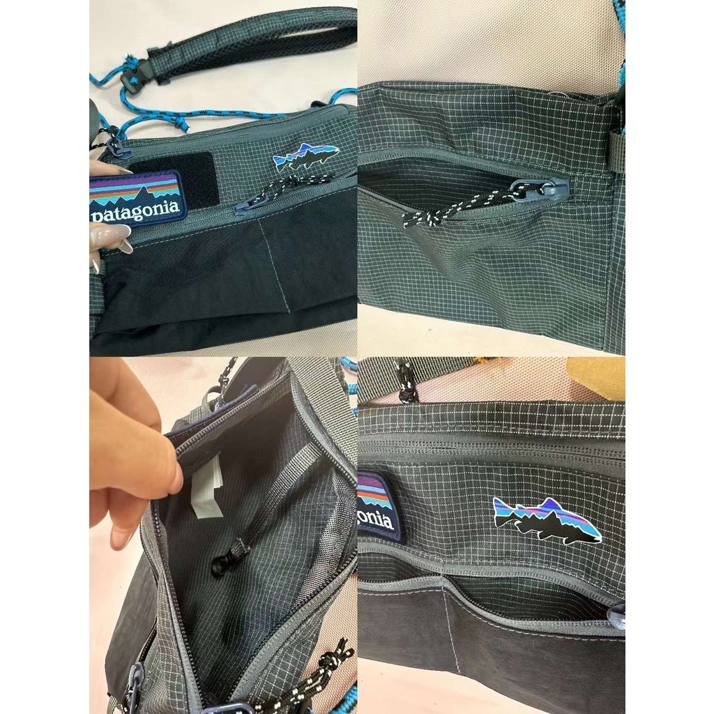 Casual Style Outdoor Plaid Fly Fishing Chest Bag Street Shoulder Waterproof Crossbody Travel Trendy - Image 2