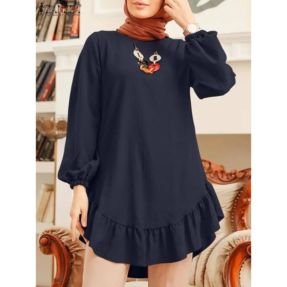 Durable Essential Tunic Plain BASIC Long Sleeve Latest Bottom REMPEL MODEL Reliable - Image 2