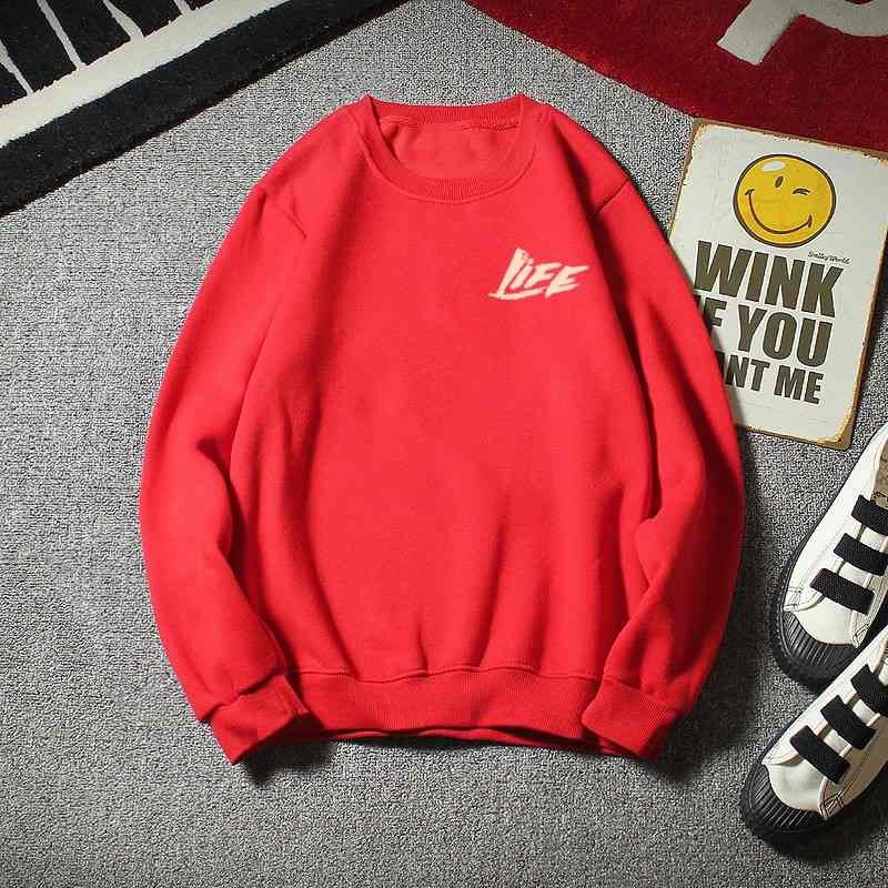 Essential Reliable Ready Stock Sweater Men Oversize Baju sejuk lelaki black grey long sleeves crewneck sweatshirt loo... - Image 5