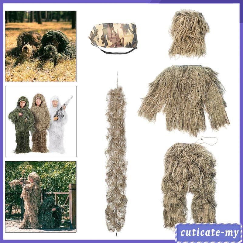 Have Essential Children Ghillie Suit Disguise Combat Wargame Photography Forest Quality - Image 3