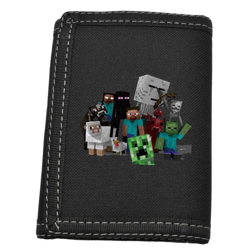 Accessory Chic Minecraft Kids roblox Wallet Ready Stock Pencil Case among us naruto pokemon Pikachu (Fast shipping) - Image 2