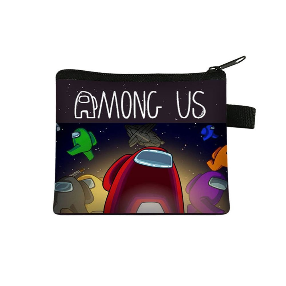 Casual Style JONY Birthday Gift Among Us Coin Bag Boys Teens Zipper Pocket Kids Pouch Cartoons Pattern Game Wallet Sm... - Image 3