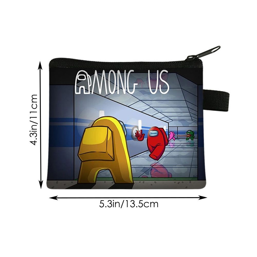 Casual Style JONY Birthday Gift Among Us Coin Bag Boys Teens Zipper Pocket Kids Pouch Cartoons Pattern Game Wallet Sm... - Image 2