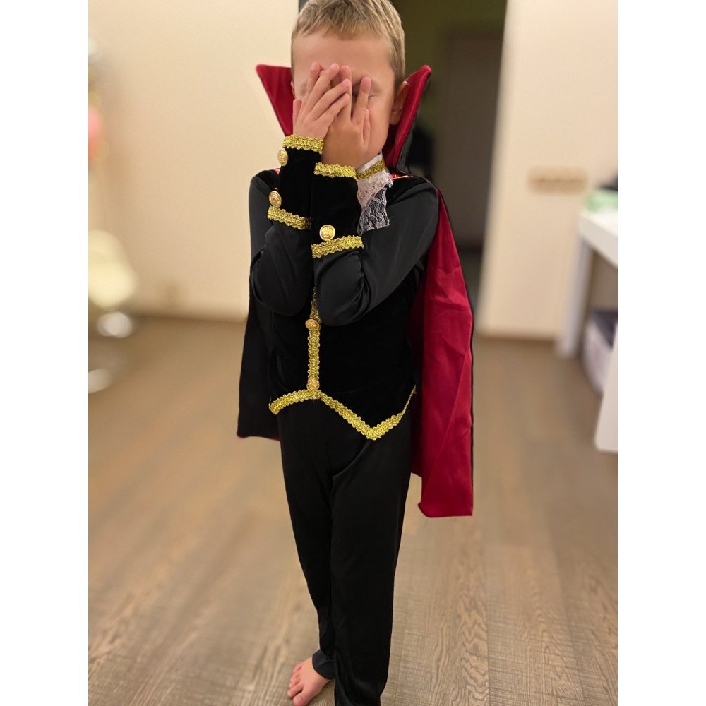 Quality Must Kids Count Dracula Gothic Vampire Costume Children Carnival Party Halloween Fantasia Prince Cosplay Devi... - Image 5