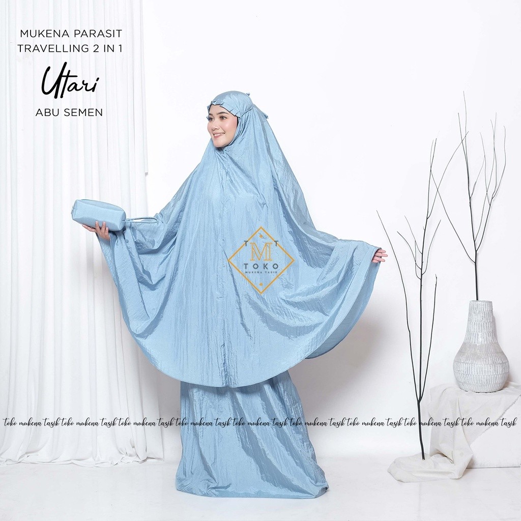 Purpose Versatile Tmt <Prayer Gown 2in1utari | Mukena Parasite Traveling Poncho Premium North - Image 2