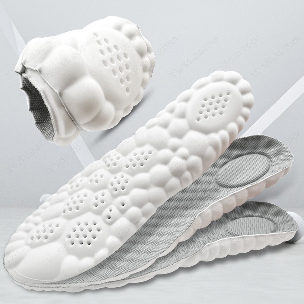 Comfort Fitness Latex Memory Foam Insoles Soft Elastic Foot Support Shoe Pads Breathable Orthopedic Sport Insole Feet... - Image 3