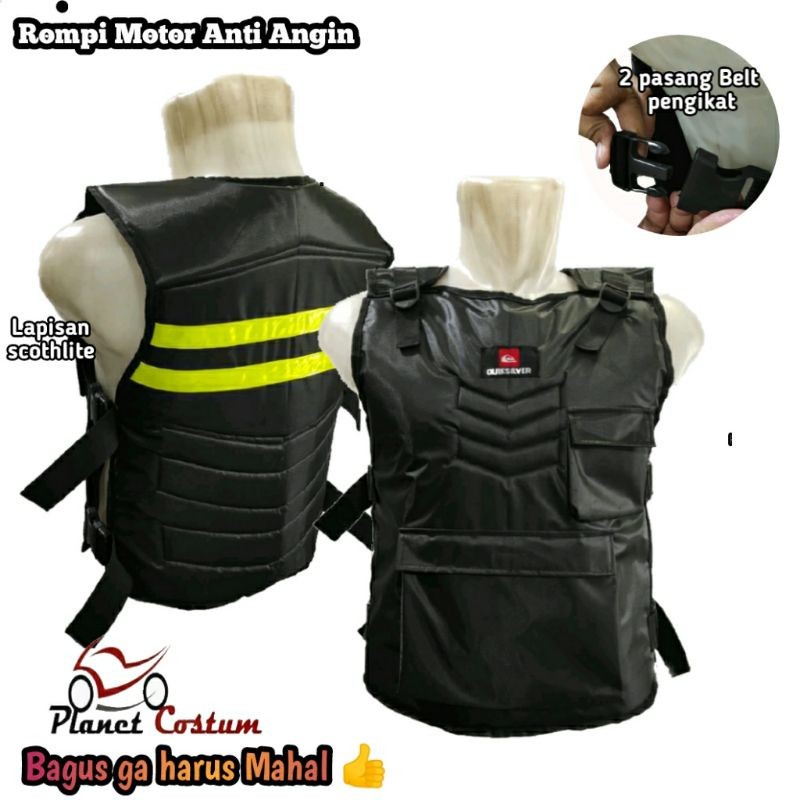 Quality Multi Windproof Motorcycle Vest turing touring adventure Back Chest Protector Reliable