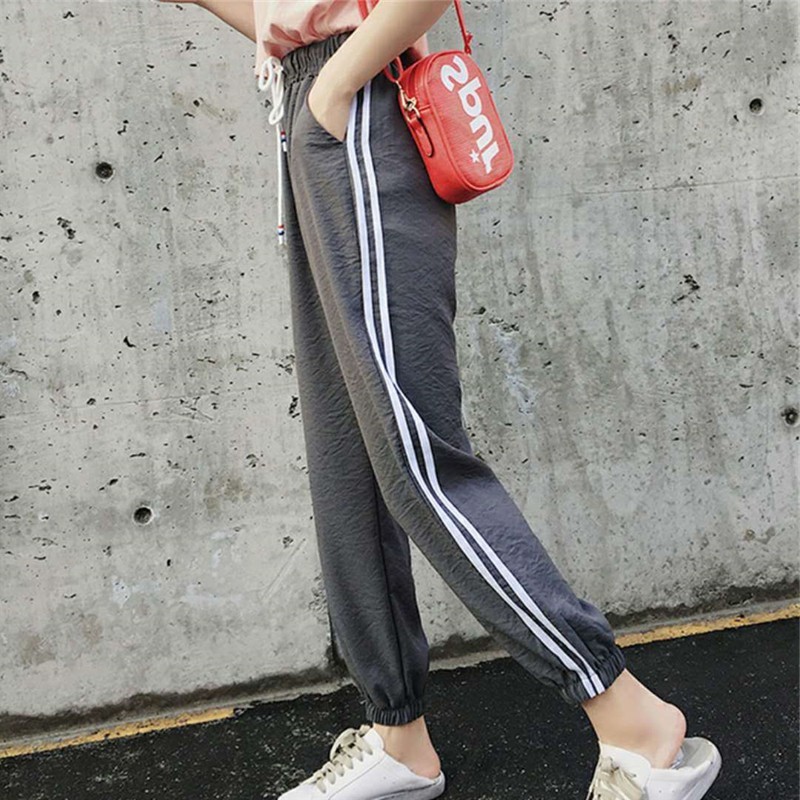 Essential Purpose U 7 C B S Y Women Casual Pants Loose Trousers Striped Side Female Sporting - Image 2