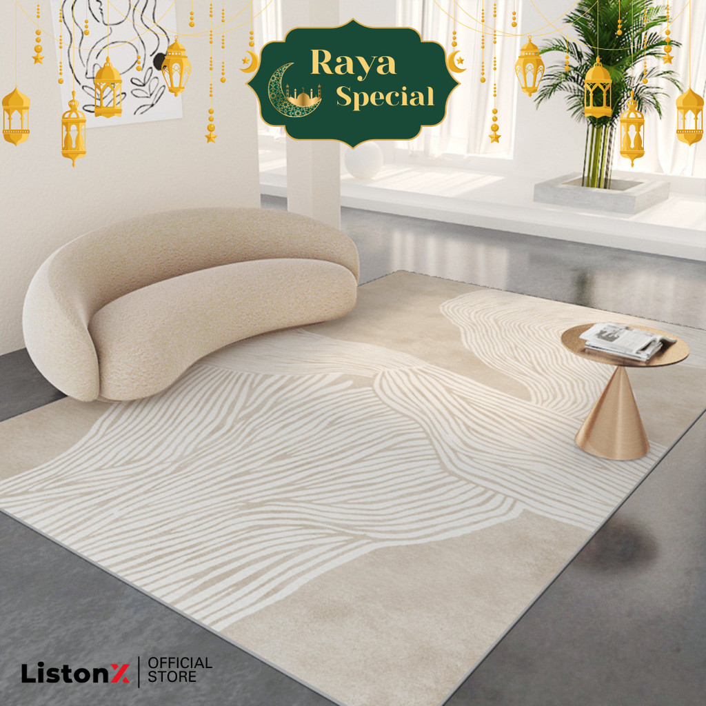 ListonX Luxury Home Carpet for Raya – Anti-Slip, Soft, and Easy to Clean – Multiple Sizes Available