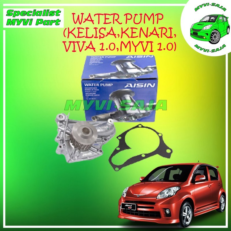 WATER PUMP (KELISA,KENARI,VIVA 1.0,MYVI 1.0) PARTS NUMBER:  WPD-023V