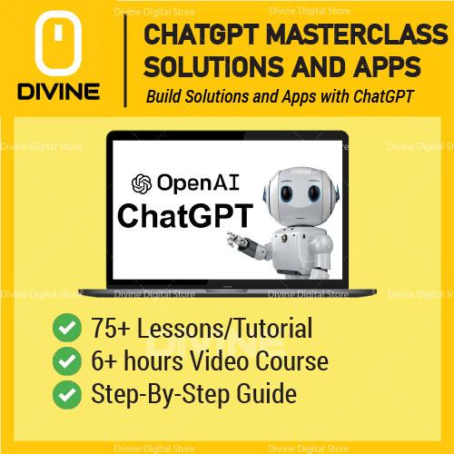 💎[Instant Delivery][Video Course] ChatGPT Masterclass - Build Solutions and Apps with ChatGPT | ChatGpt Course ChatGpt
