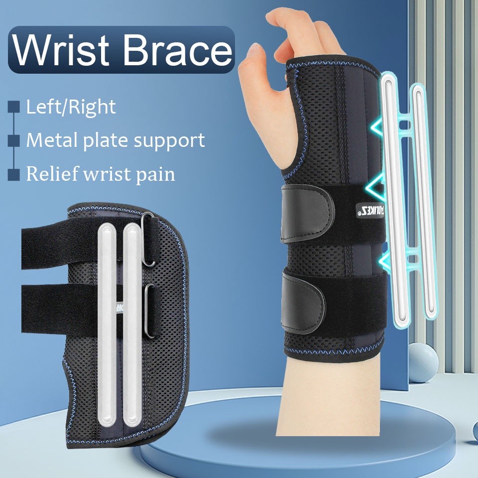 Analog Chronograph AOLIKES 1Pcs Wrist Brace Carpal Tunnel Relief Pain Hand 3 Stays Adjustable Support Splint Sports C...