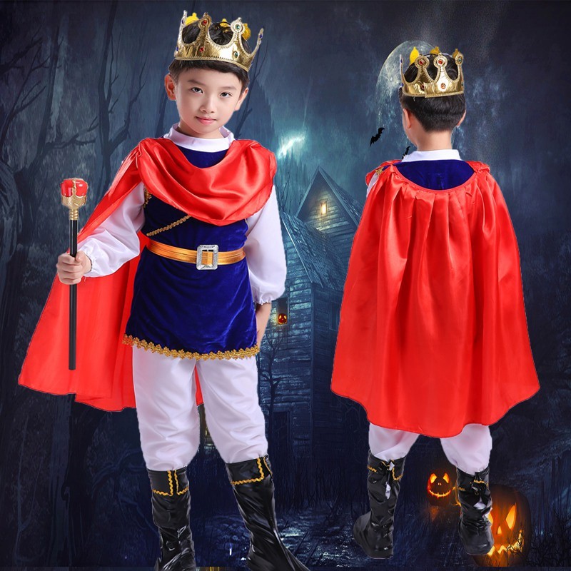 Versatile Essential Kids Boys Prince Costume Children Halloween Cosplay King Pirate Costumes Boy Fantasia European Ro... - Image 4